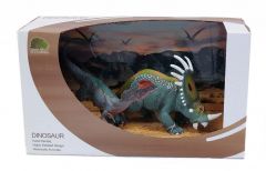 T-rex - Styracosaurus set in display 15 cm