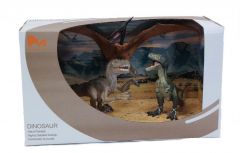 2 T-rex & Pterosaurus in display 22 cm